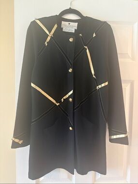 Steve Fabrikant black blazer/jacket/sweater. Large. VNTG